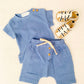 Muslin shorts and tee summer set