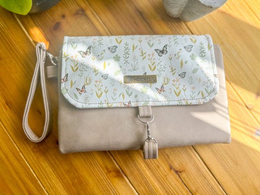 Serene Nappy Changing Clutch - Tan