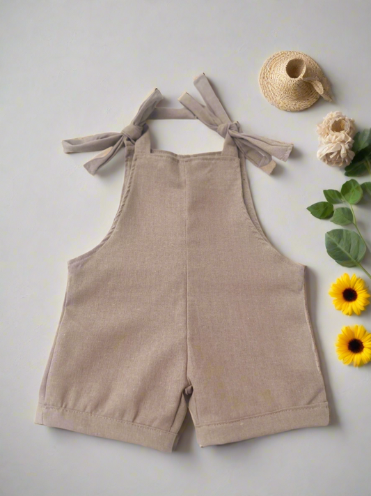 Linen Playsuit - Sand