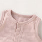 Sleeveless Organic Cotton Playsuit - Soft Pink